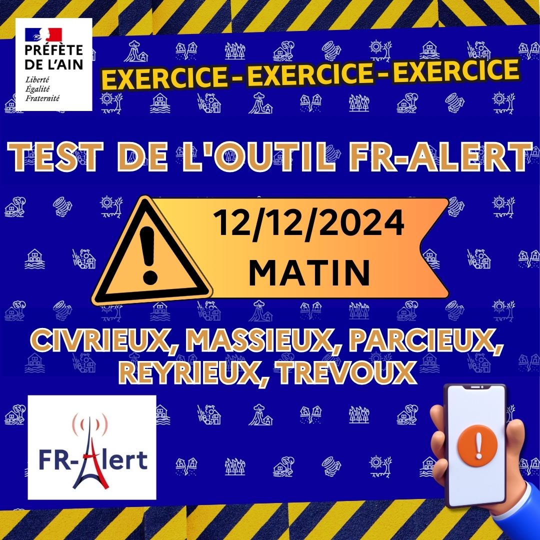 Utilisation de l'outil FR Alert le Jeudi 12 Décembre 2024