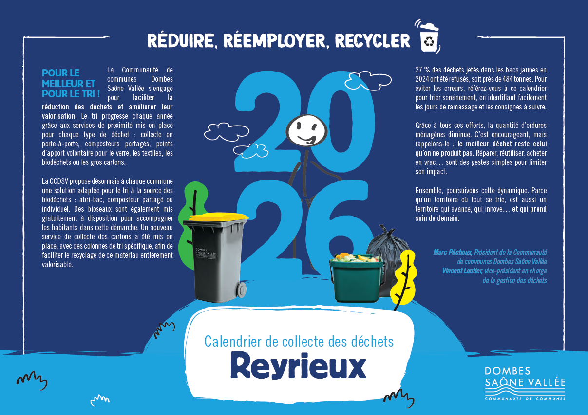 Calendrier de collecte 2026