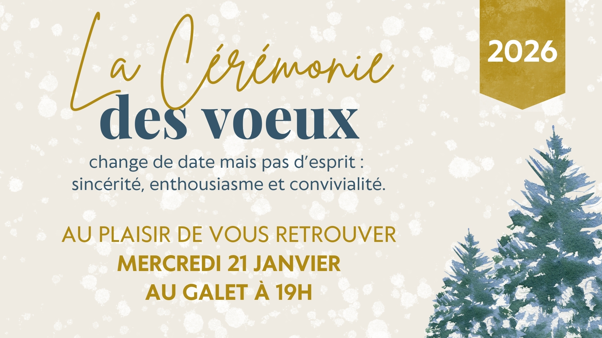 Cérémonie des Vœux du Maire