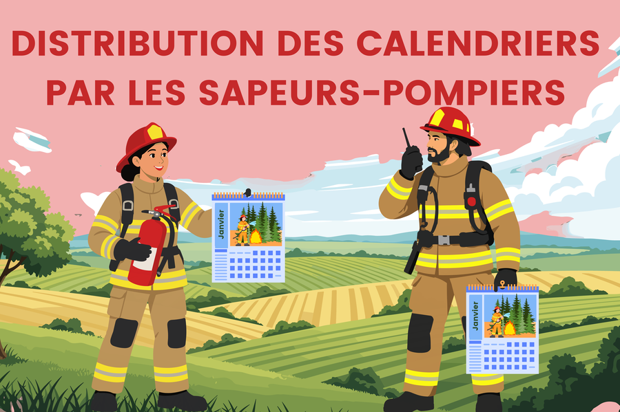 La tournée des calendriers des sapeurs-pompiers de Trévoux